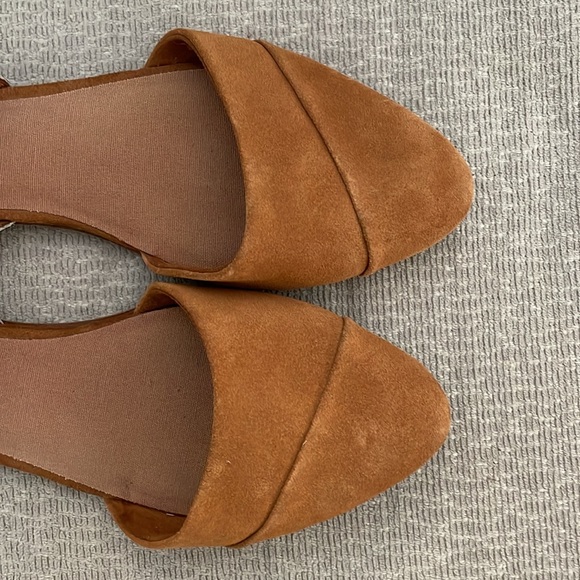 TOMS flats d’Orsay leopard / suede size US 12 fall office business college - Picture 4 of 6